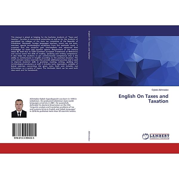 English On Taxes and Taxation, Oybek Akhmedov