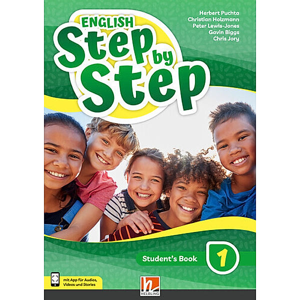 ENGLISH Step by Step 1, Student's Book + E-BOOK+ (LP 2023), Herbert Puchta, Christian Holzmann, Peter Lewis-Jones, Gavin Biggs