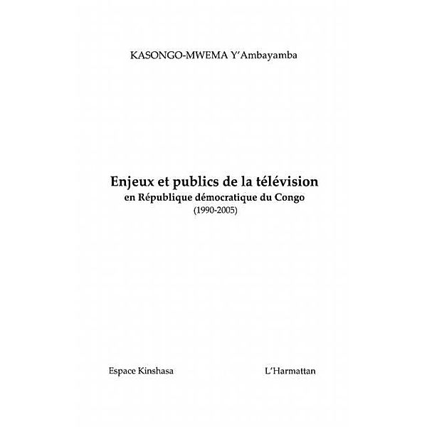 Enjeux et publics de la television en re / Hors-collection, Matangilia Musadila Leon