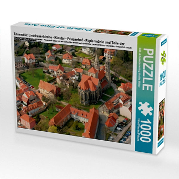 Ensemble: Liebfrauenkirche - Kloster - Prinzenhof - Papiermühle und Teile der alten Stadtmauer (Puzzle), Monika Müller