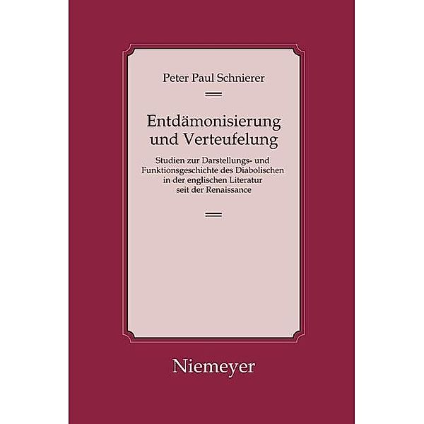 Entdämonisierung und Verteufelung / Studien zur englischen Philologie. Neue Folge Bd.37, Peter Paul Schnierer