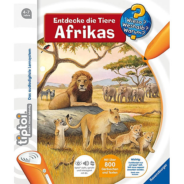 Entdecke die Tiere Afrikas / Wieso? Weshalb? Warum? tiptoi® Bd.9, Inka Friese