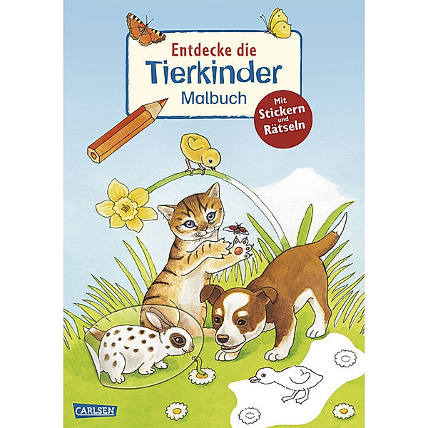 Entdecke die Tierkinder, Malbuch, Isabelle Erler