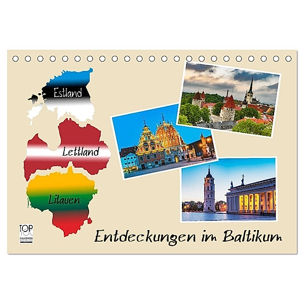 Entdeckungen im Baltikum (Tischkalender 2024 DIN A5 quer), CALVENDO Monatskalender, Gunter Kirsch