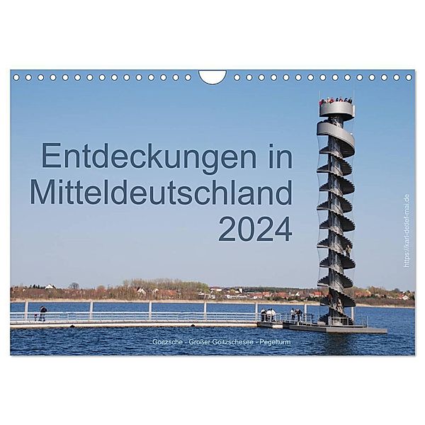 Entdeckungen in Mitteldeutschland (Wandkalender 2024 DIN A4 quer), CALVENDO Monatskalender, Karl Detlef Mai