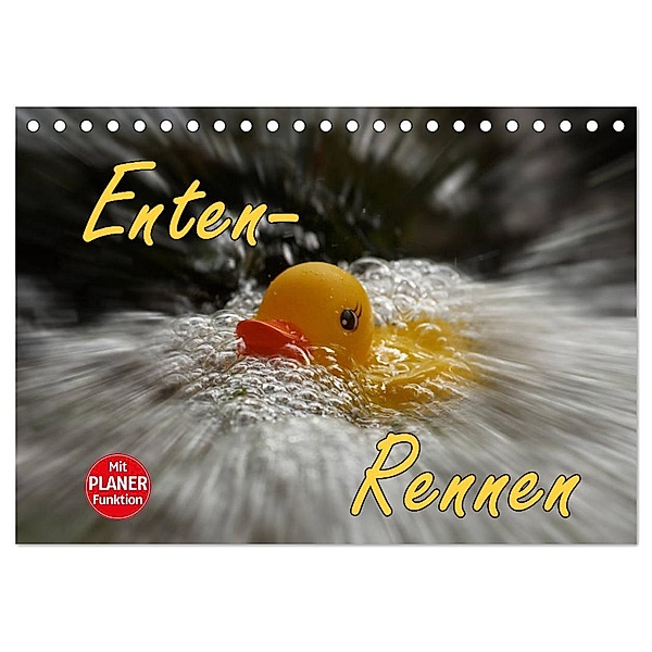 Enten-Rennen (Tischkalender 2024 DIN A5 quer), CALVENDO Monatskalender, Jörg Sobottka