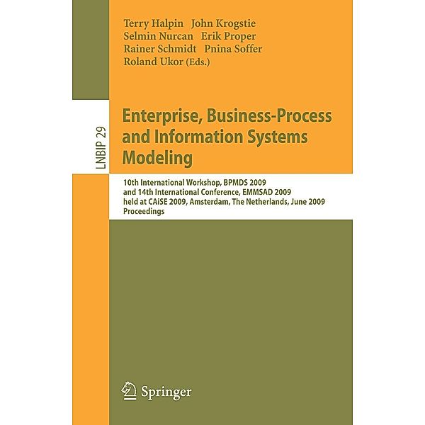 Enterprise, Business-Process and Information Systems Modeling / Lecture Notes in Business Information Processing Bd.29, John, John Mylopoulos, Terry Halpin, Clemens Szyperski, Will Aalst