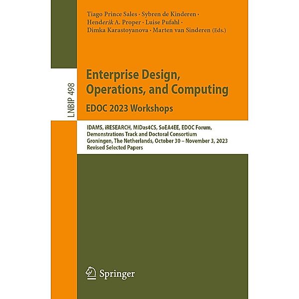 Enterprise Design, Operations, and Computing. EDOC 2023 Workshops / Lecture Notes in Business Information Processing Bd.498