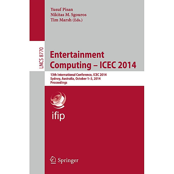 Entertainment Computing - ICEC 2014