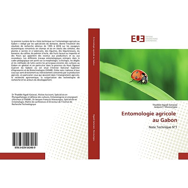 Entomologie agricole au Gabon, Thaddée Ngadi Gatarasi, Jacques F. Mavoungou