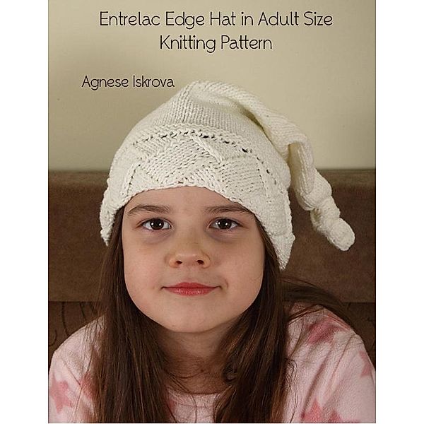Entrelac Edge Hat in Adult Size Knitting Pattern, Agnese Iskrova