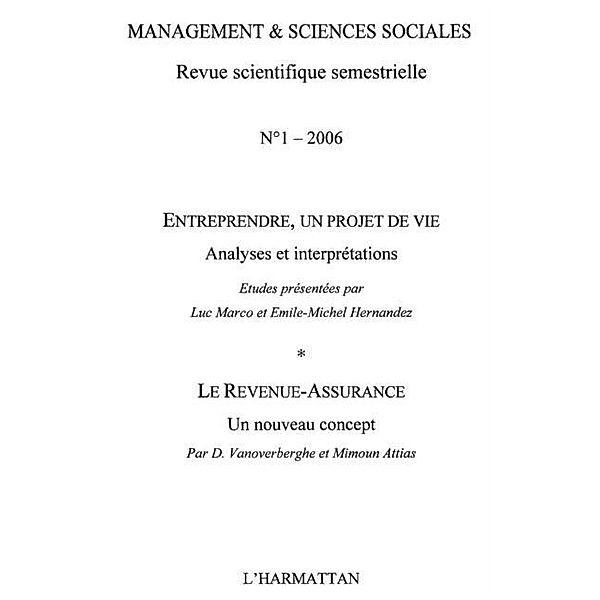 Entreprendre un projet de vie:le revenu / Hors-collection, Manegement Et Science Sociales