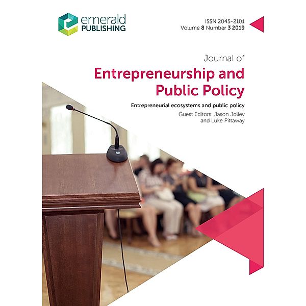 Entrepreneurial Ecosystems and Public Policy