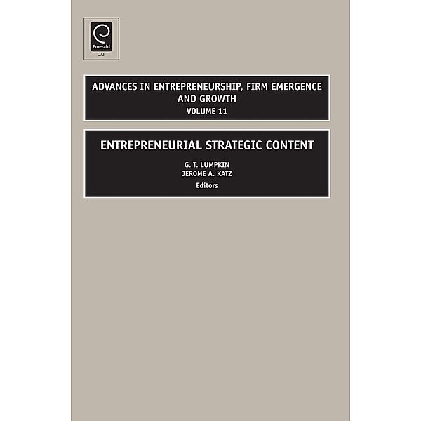 Entrepreneurial Strategic Content, G. T. Lumpkin