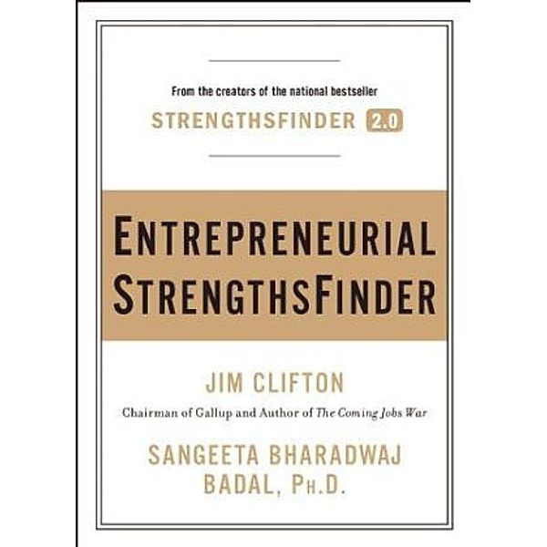 Entrepreneurial StrengthsFinder, Jim Clifton, Sangeeta Bh. Badal