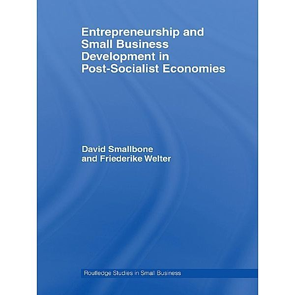 Entrepreneurship and Small Business Development in Post-Socialist Economies, David Smallbone, Friederike Welter