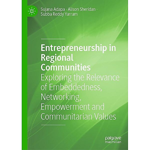 Entrepreneurship in Regional Communities / Progress in Mathematics, Sujana Adapa, Alison Sheridan, Subba Reddy Yarram
