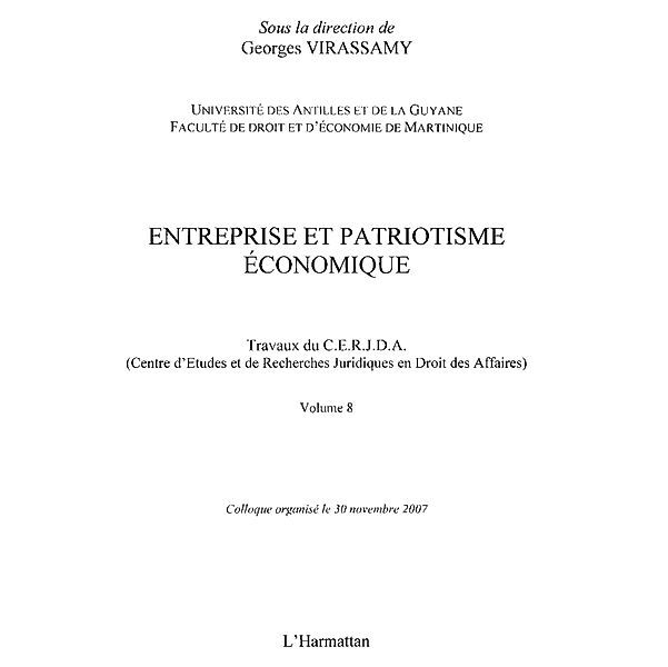 Entreprise et patriotisme economique / Hors-collection, Collectif