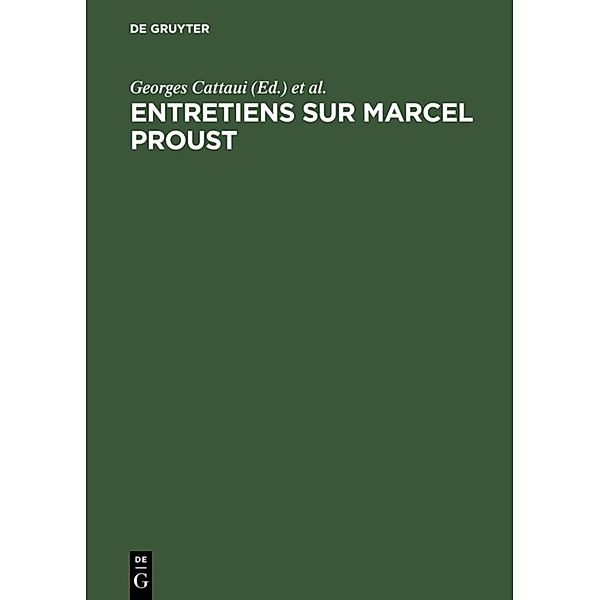 Entretiens sur Marcel Proust