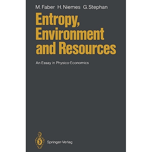 Entropy, Environment and Resources, Malte Faber, Horst Niemes, Gunter Stephan