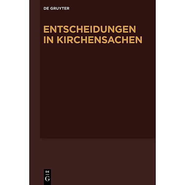 Entscheidungen in Kirchensachen seit 1946 / Band 48 / 1.1.-31.12.2006