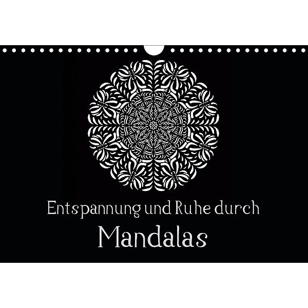 Entspannung und Ruhe durch Mandalas (Wandkalender 2021 DIN A4 quer), Heike Langenkamp