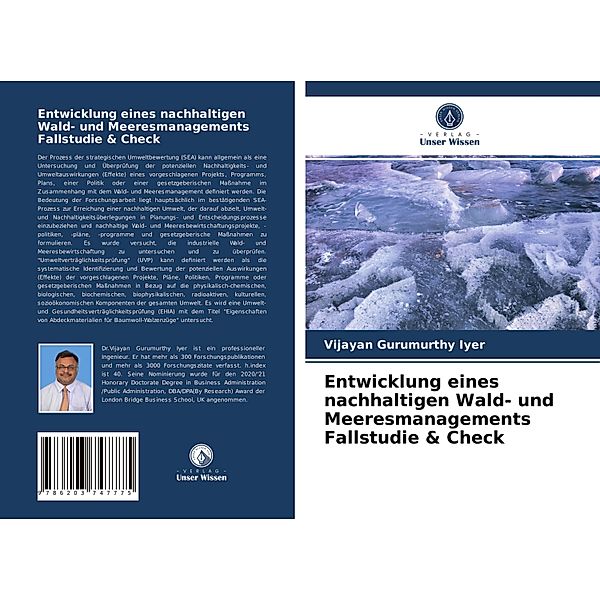 Entwicklung eines nachhaltigen Wald- und Meeresmanagements Fallstudie & Check, Vijayan Gurumurthy Iyer