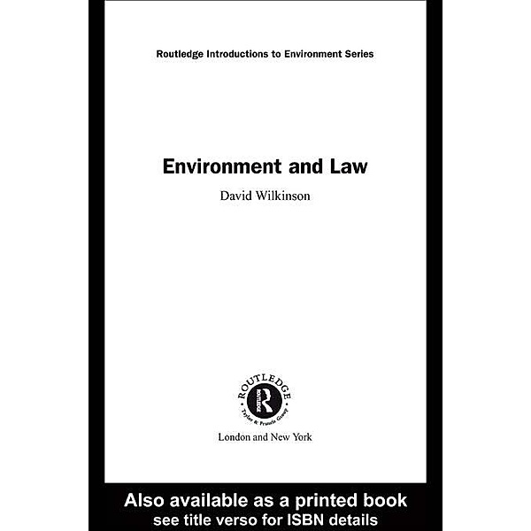 Environment and Law, David Wilkinson