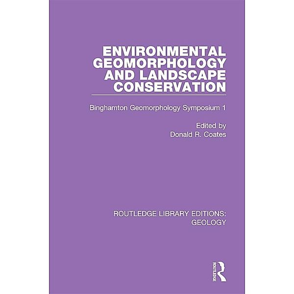 Environmental Geomorphology and Landscape Conservation