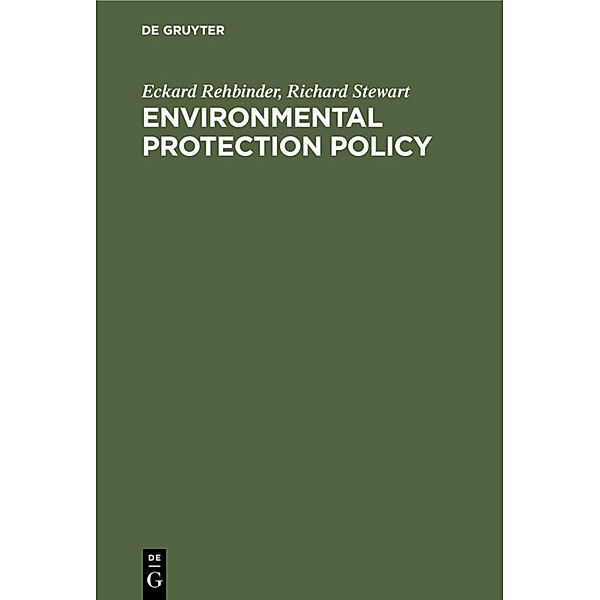 Environmental Protection Policy, Eckard Rehbinder, Richard Stewart