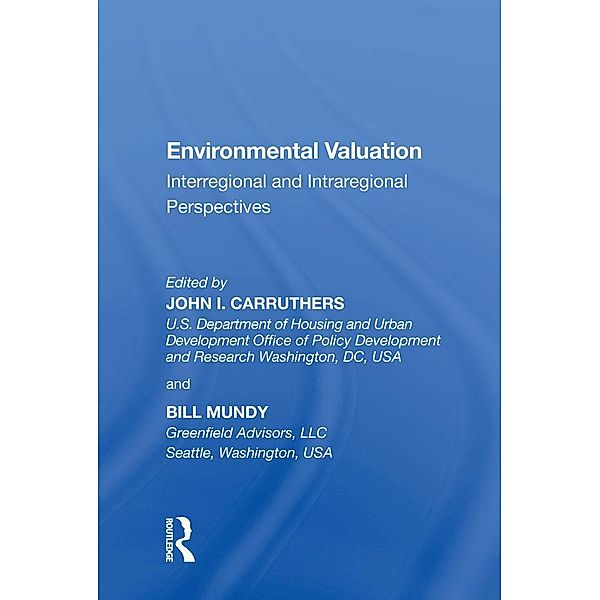 Environmental Valuation, John. I. Carruthers, Bill Mundy