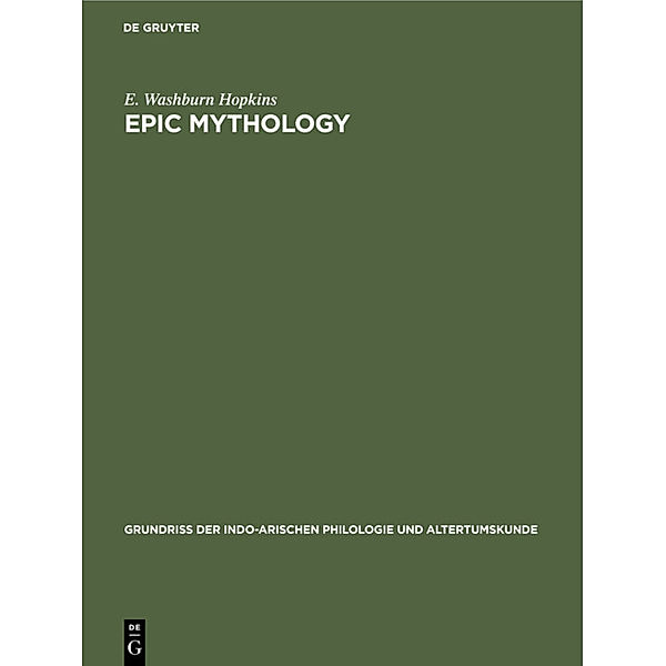 Epic Mythology, E. Washburn Hopkins