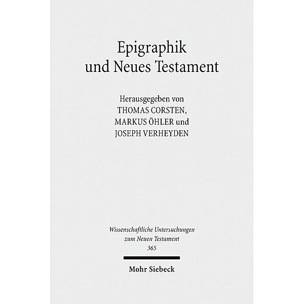 Epigraphik und Neues Testament