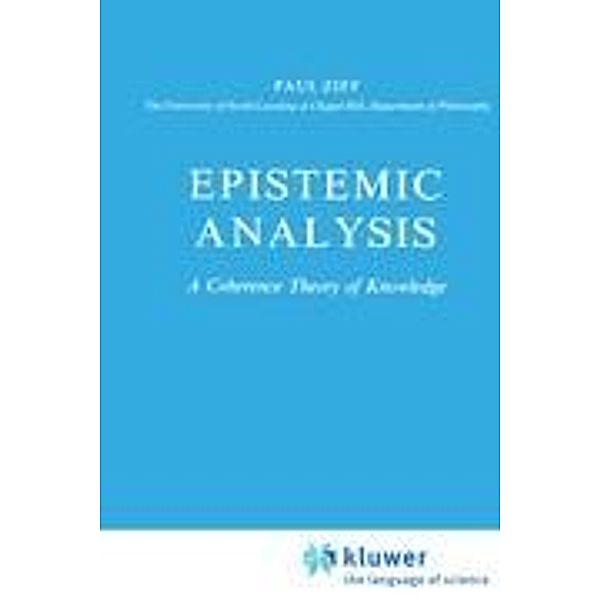 Epistemic Analysis, Paul Ziff