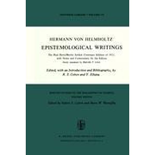 Epistemological Writings, Hermann von Helmholtz