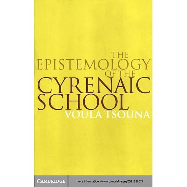 Epistemology of the Cyrenaic School, Voula Tsouna