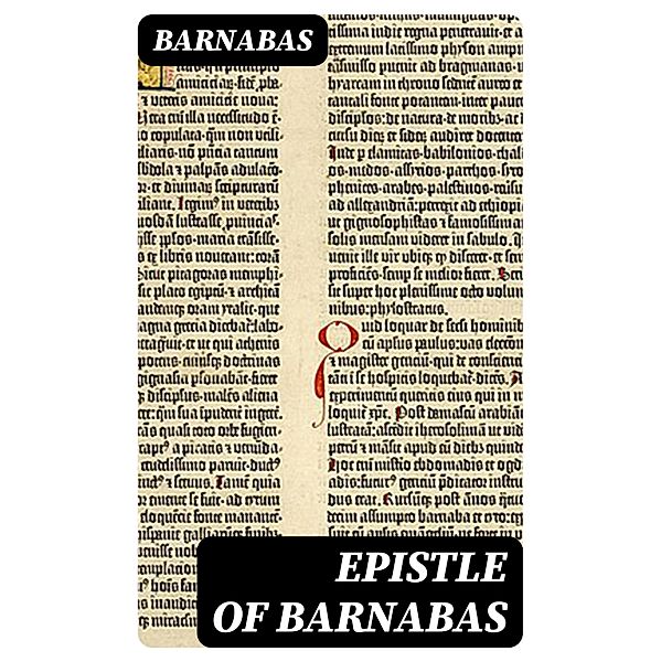 Epistle of Barnabas, Barnabas