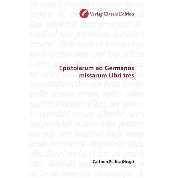 Epistolarum ad Germanos missarum Libri tres