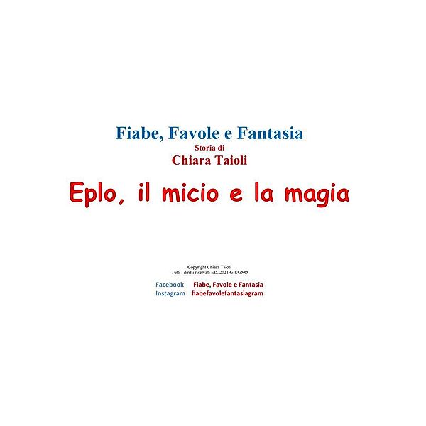 Eplo, il micio e la magia, Chiara Taioli