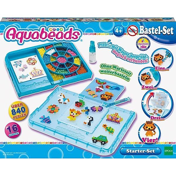 EPOCH Aquabeads 31399 Starter Set Blau 840 Perlen