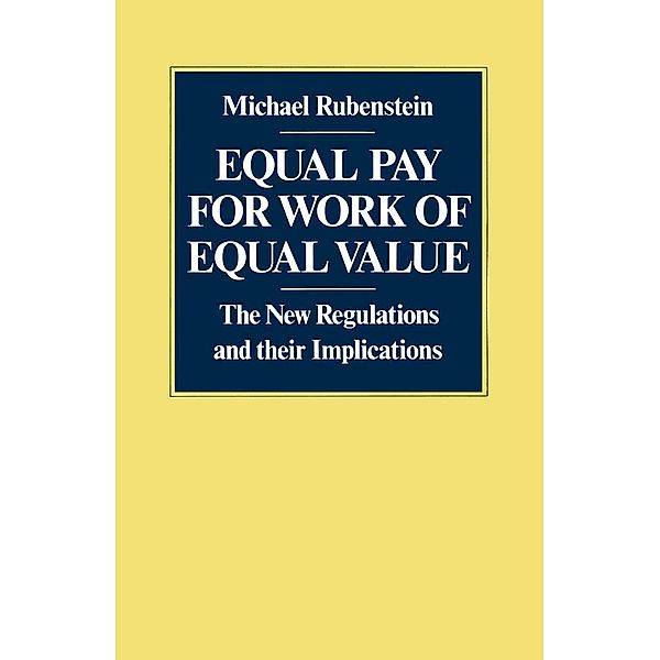 Equal Pay for Work of Equal Value, Michael Rubenstein