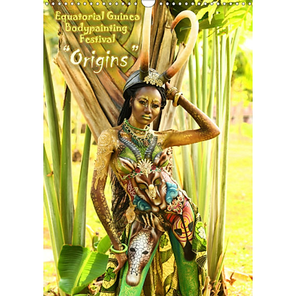 Equatorial Guinea Bodypainting Festival Origins (Wandkalender 2021 DIN A3 hoch), Dmitri Moisseev