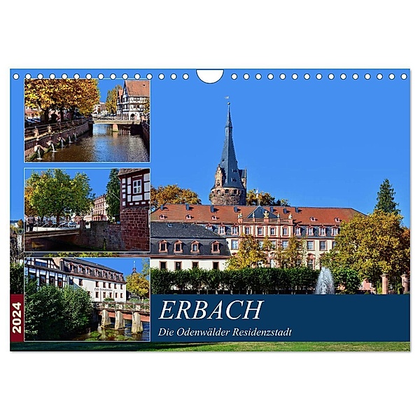 Erbach - Die Odenwälder Residenzstadt (Wandkalender 2024 DIN A4 quer), CALVENDO Monatskalender, Thomas Bartruff