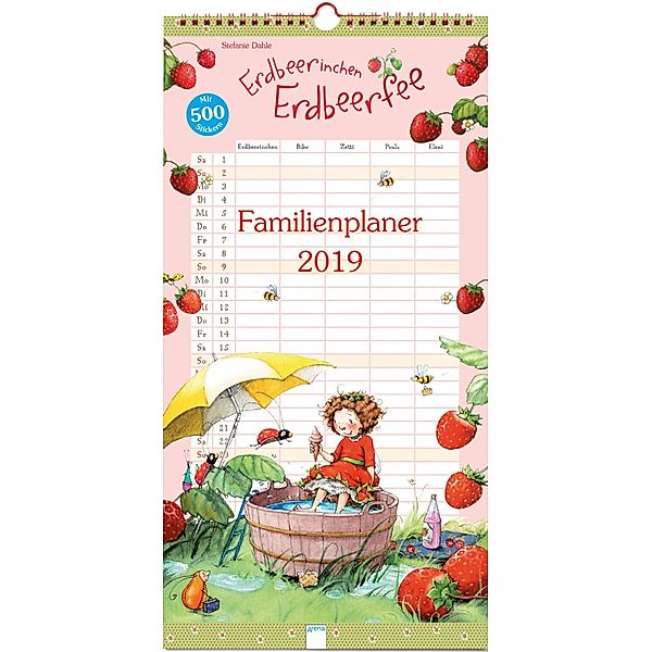 Erdbeerinchen Erdbeerfee. Familienplaner 2019, Stefanie Dahle
