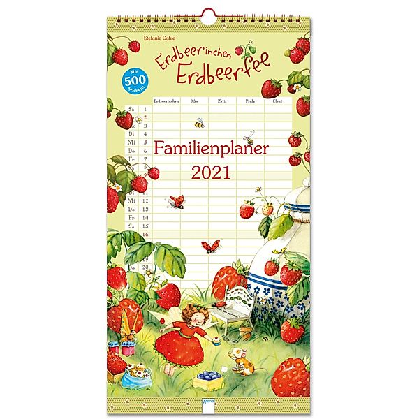 Erdbeerinchen Erdbeerfee. Familienplaner 2021