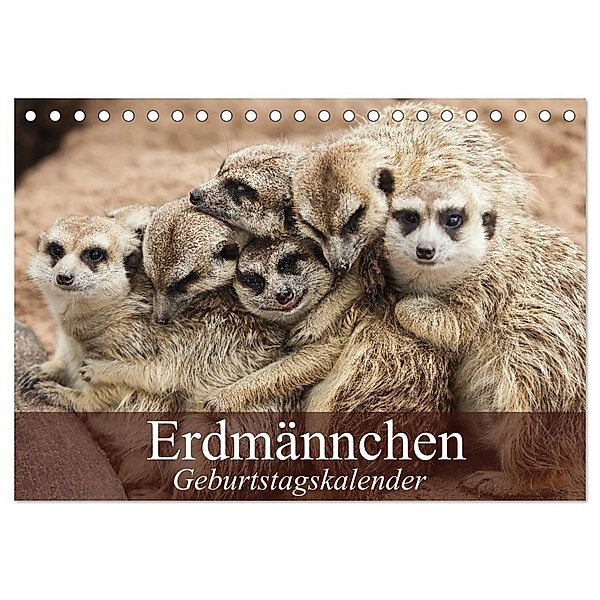 Erdmännchen (Tischkalender 2024 DIN A5 quer), CALVENDO Monatskalender, Elisabeth Stanzer