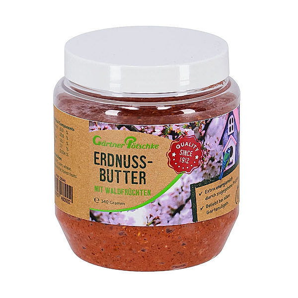 Erdnussbutter mit Waldfrüchten, im Kunststoffglas, 340 g