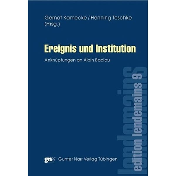 Ereignis und Institution