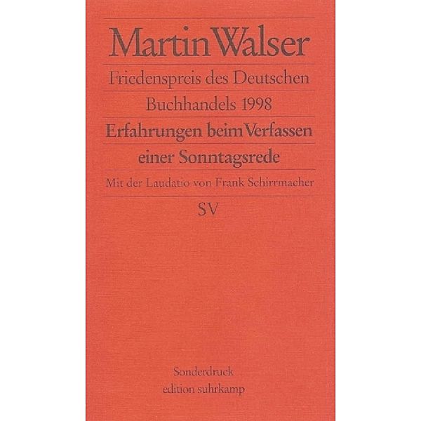 Erfahrungen beim Verfassen einer Sonntagsrede, Martin Walser