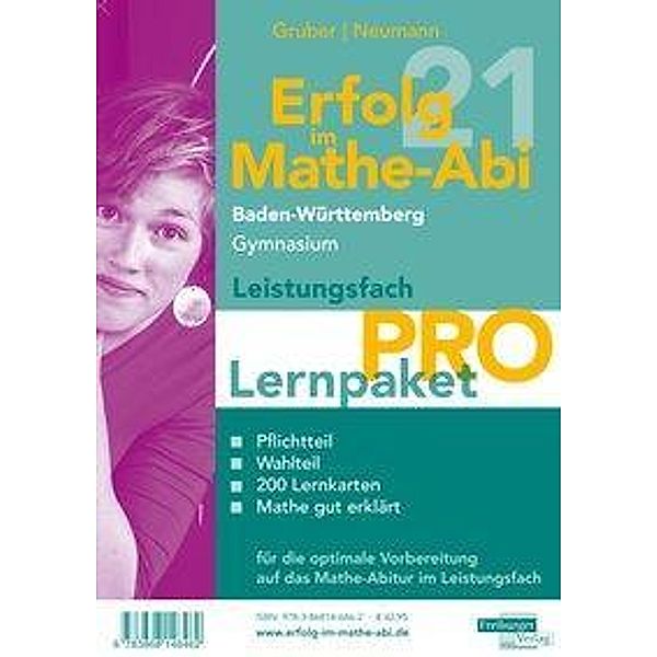 Erfolg im Mathe-Abi 2021 Lernpaket Leistungsfach 'Pro' Baden-Württemberg Gymnasium, 4 Teile, Helmut Gruber, Robert Neumann